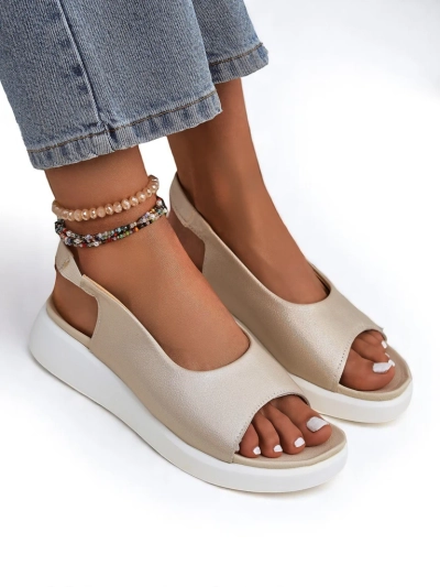 Royalfashion Sandales pour femmes à semelle épaisse Luna Shines