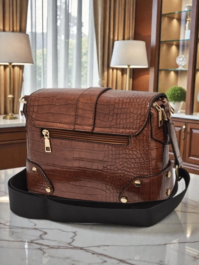 Sac à Main pour Femmes Flora Marron en Cuir Élégant pour Tous les Jours