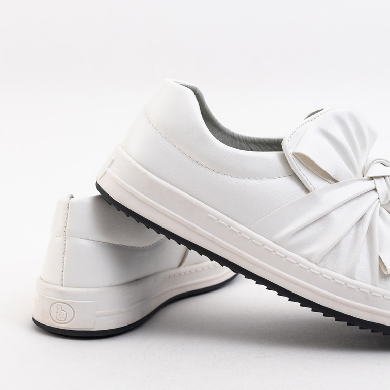 OUTLET Slip-on fille blanche à nœud Yolai - Footwear