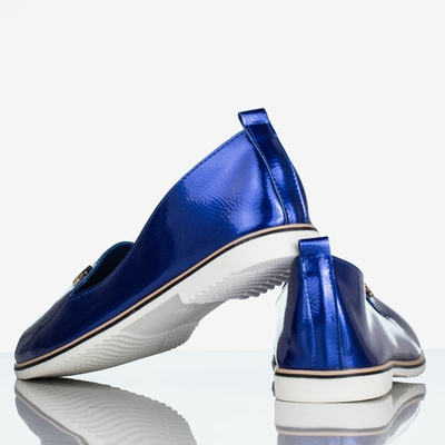 Mocassins Cyganeska femme bleu cobalt - Chaussures 1