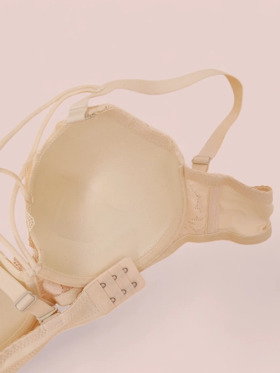 Soutien-gorge rembourré Royalfashion pour femmes avec dentelle