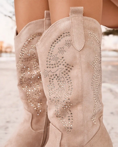 Royalfashion Femmes Kellib Heeled Cowboy Boots