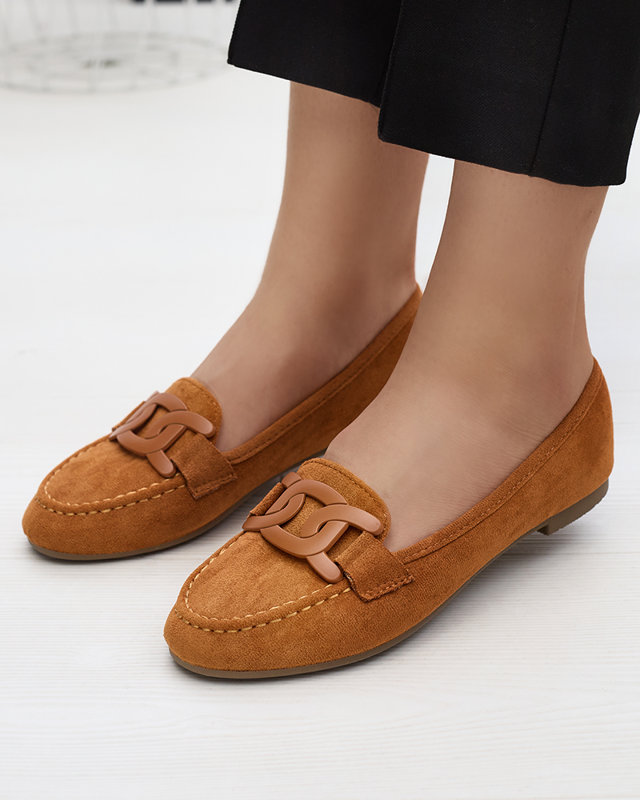 Mocassin Femme Daim Camel Mocassins Pour Femmes En éco-daim