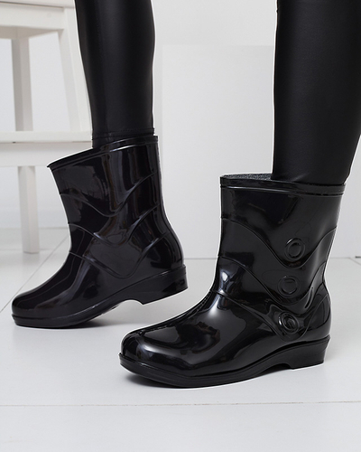 Bottes noires laquées pour femmes Relixa Footwear