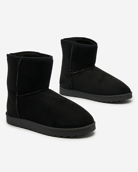 Royalfashion Bottes pour femmes a'la bottes de neige de couleur noire Aener