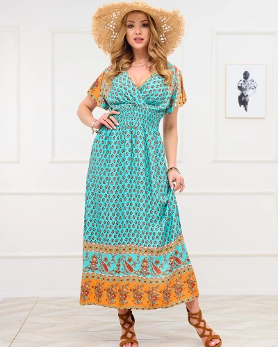 Robe longue d'été bleue - Vêtements