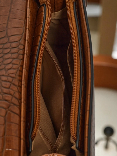 Petit sac à main verni pour femme en cuir écologique Veluna