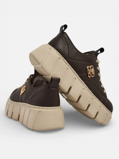 Baskets de sport pour femmes en cuir naturel Taures