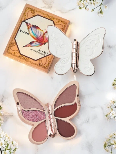Palette de 6 ombres à paupières en forme de papillon 12g