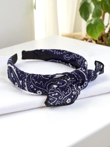 Royalfashion Serre-tête à motifs avec nœud Mila