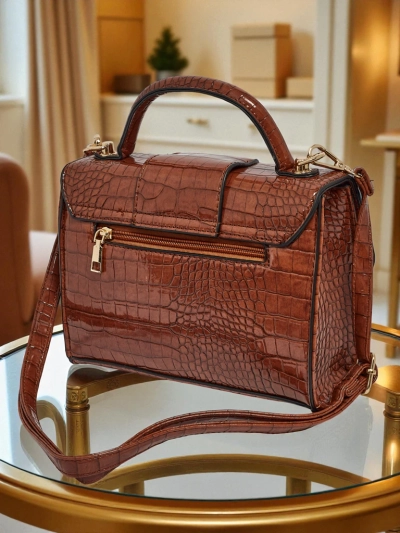 Petit sac à main verni pour femme en cuir écologique Orlina