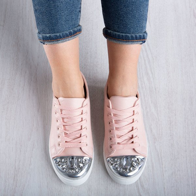 Baskets roses avec cristaux Vierenssa - Footwear