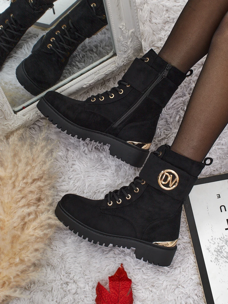 Bottines worker pour femmes avec décorations Lorice