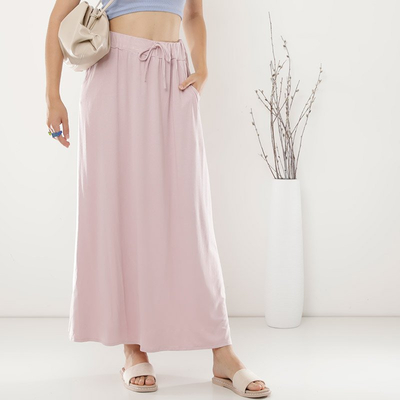Maxi jupe rose pour femme - Vêtements