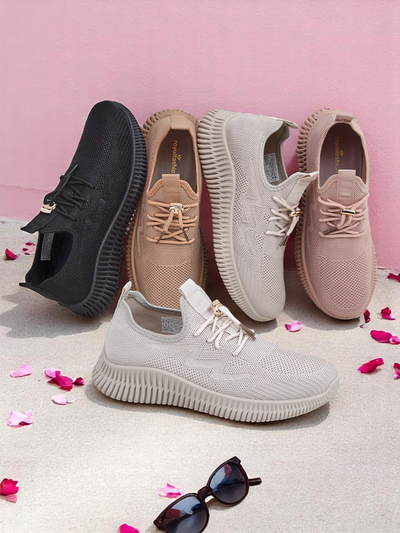 Royalfashion Chaussures de sport en tissu à enfiler pour femme Royaletta