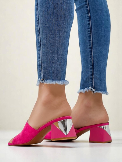 Royalfashion mules pour femmes à talons décoratifs Vollatie