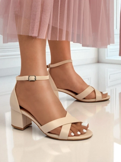 Sandales femme Royalfashion à petit talon bloc Eleganza Strap