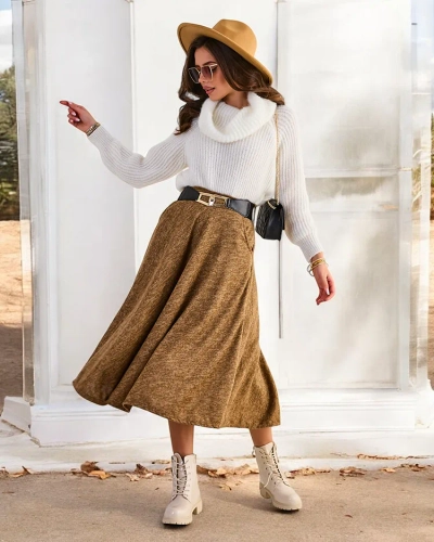 Jupe midi pour femmes de Royalfashion