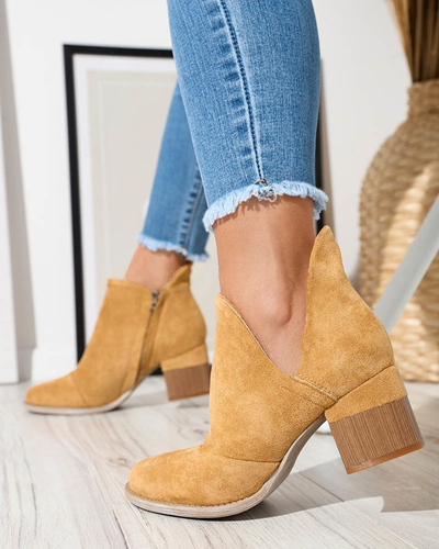Bottes isolées Camel pour femmes sur le poteau Karela - Footwear