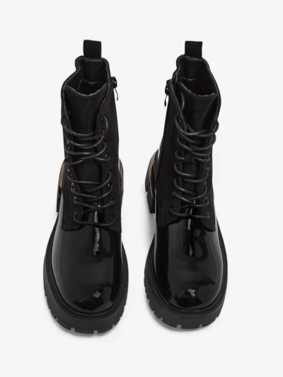 Bottines pour femmes en cuir écologique et daim écologique Lalunes