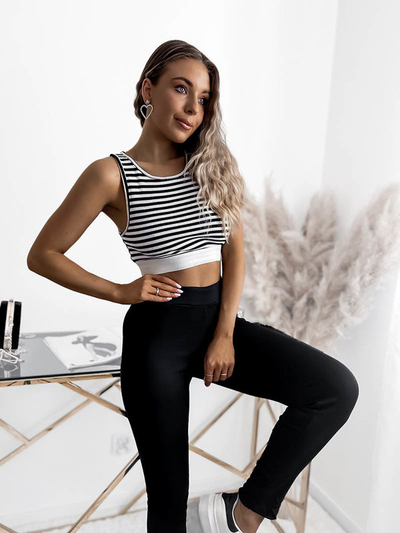 Leggings pour femmes en noir- Vêtements