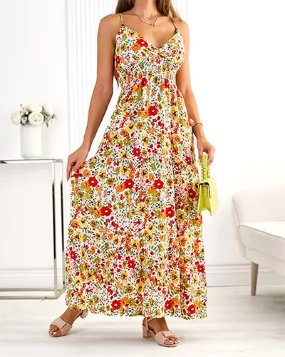 Royalfashion Robe midi en coton pour femme