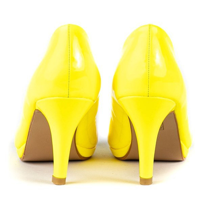Escarpins jaune fluo sur un talon supérieur Luminosité - Chaussures 1