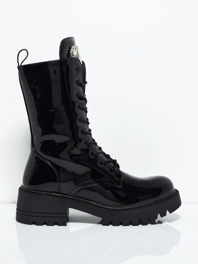 Bottines vernies à lacets pour femmes Emelune