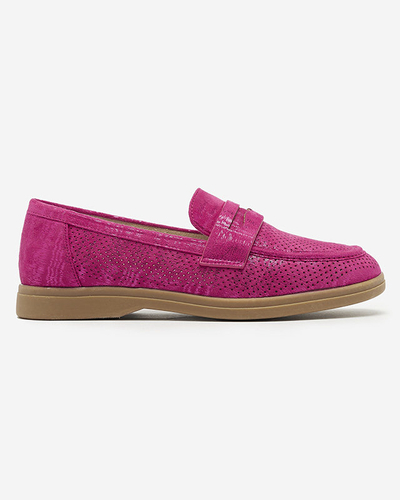 Mocassins ajourés fuchsia pour femme avec finition brillante Idesa - Footwear
