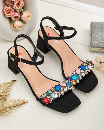 Royalfashion Sandales pour femmes sur tige avec cristaux Osdar