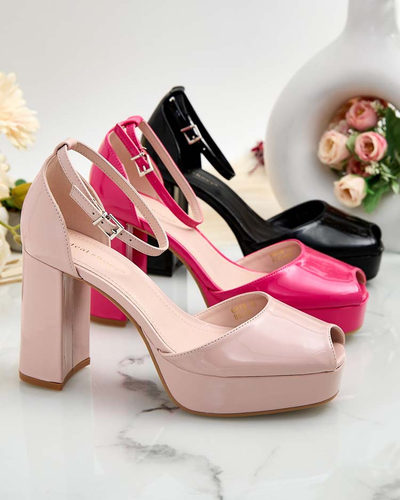 Royalfashion Sandales à tige laquée Lefeyoa pour femme