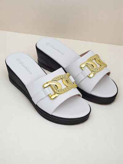 Sandales compensées pour femmes Royalfashion Nolia
