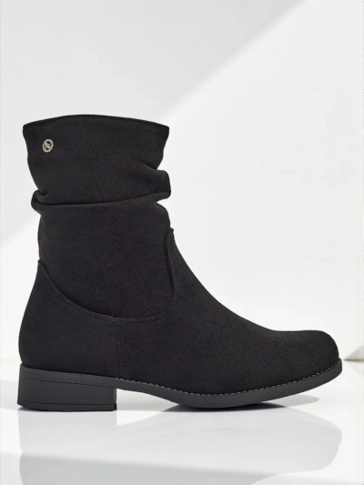 Bottines hautes pour femmes en éco-daim Norvia