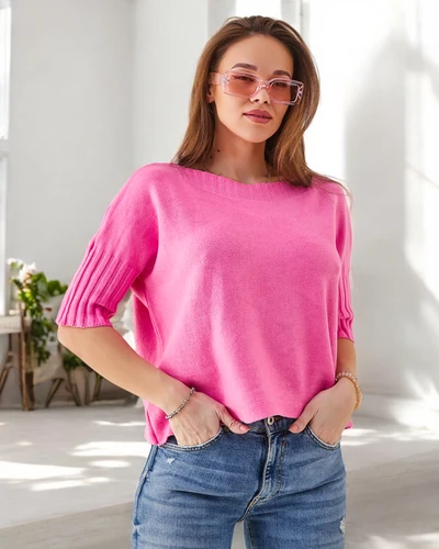 Pull en viscose Royalfashion pour femmes à manches courtes