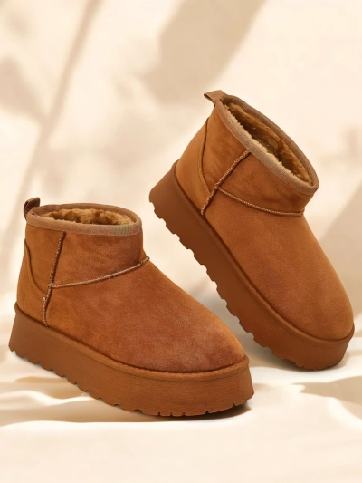 Royalfashion Chaussures courtes ressemblant à des bottes de neige pour femmes Fortesse