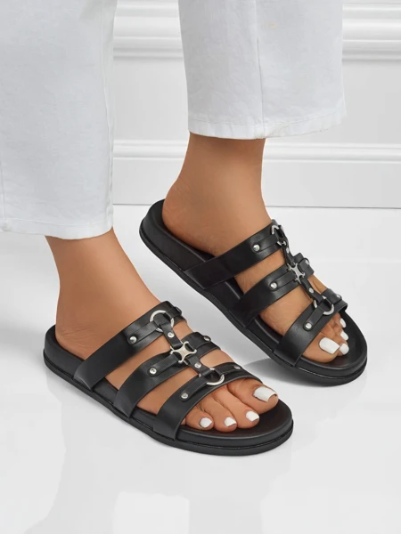 Royalfashion Claquettes pour femmes de style romain Roma