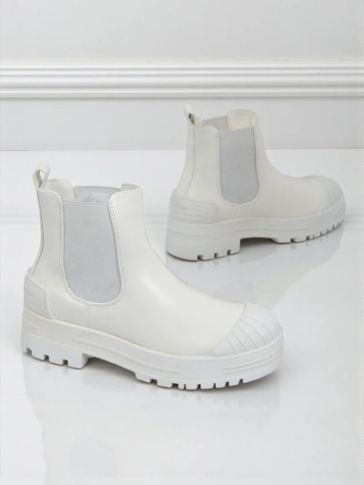 Bottines plateforme en cuir écologique Amber Veil