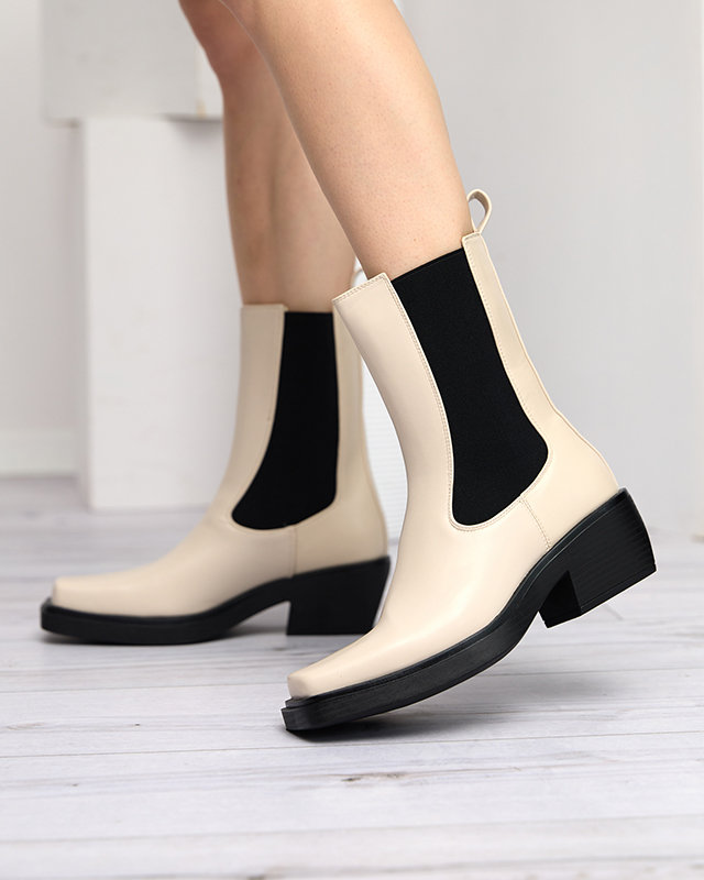 Bottines à enfiler beiges pour femmes Darran - Footwear