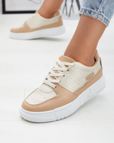 Baskets de sport pour femme en marron clair Hellar - Chaussures