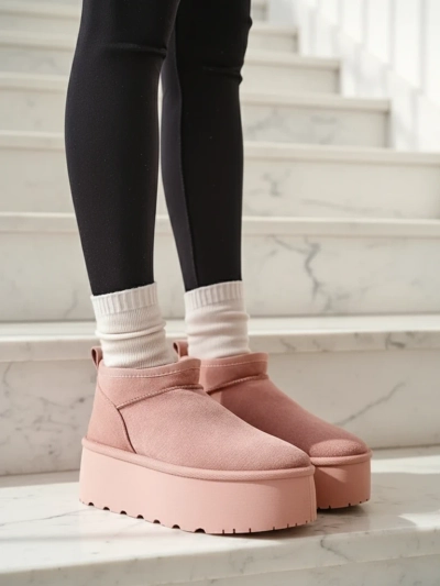 Royalfashion Bottes courtes pour femmes a'la bottes de neige Ozozi