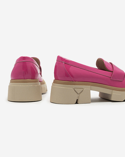 Royalfashion Mocassins fuchsia laqués pour femme Gelopa