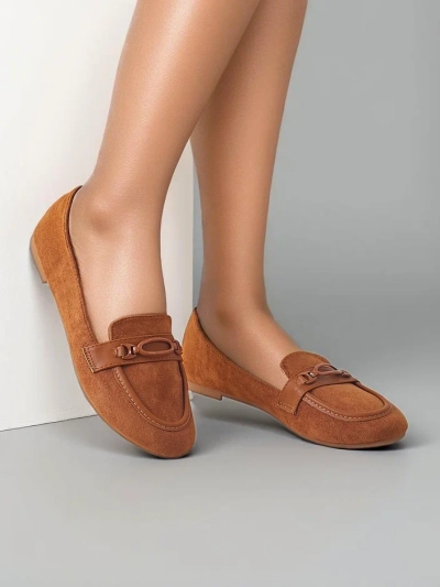 Mocassins en suédine éco Royalfashion pour femmes Zammei