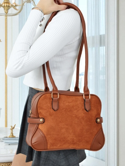Sac à main shopper pour femme en cuir écologique Erelle
