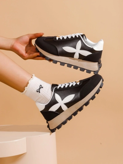 Royalfashion Baskets de sport pour femmes sur une semelle plus épaisse Aloqa