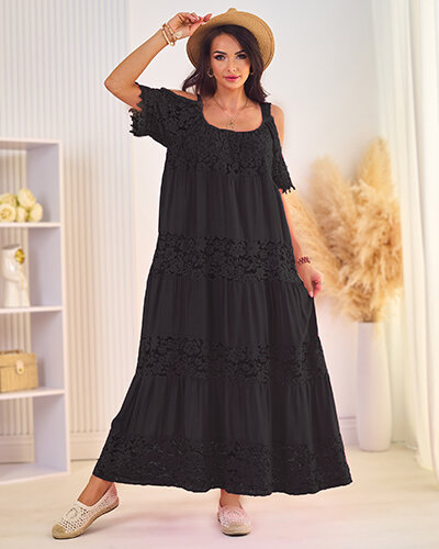 Royalfashion Robe midi pour femme