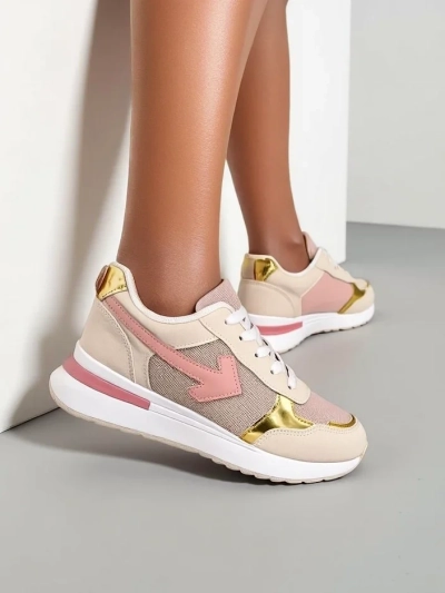 Royalfashion Baskets de sport pour femmes avec paillettes Berilane