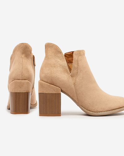 Royalfashion Bottes à talon aiguille Ricteas marron clair pour femme
