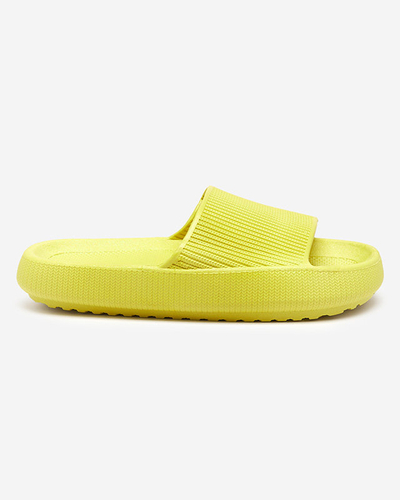 Pantoufles en caoutchouc vert avec gaufrage Torika - Chaussures