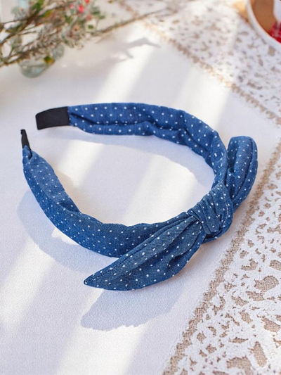 Serre-tête Royalfashion avec nœud à pois Lilka