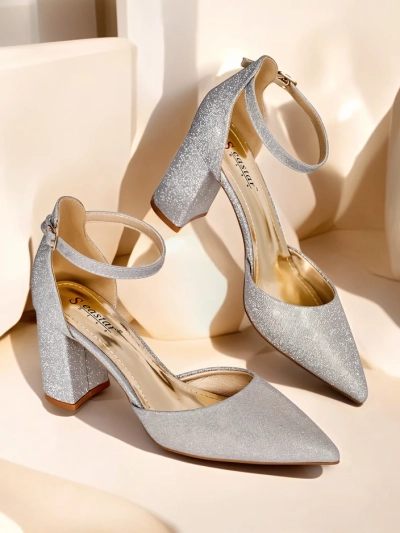 Royalfashion Chaussures à talons pailletées pour femmes Noratt